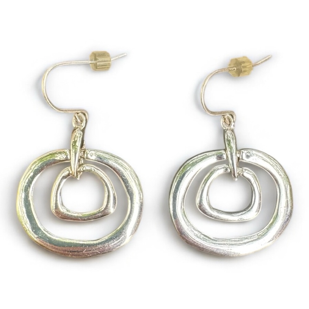 Vintage Silver Hoop Earrings